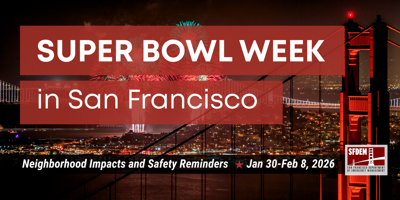 Flyer for Super Bowl Week in San Francisco, January 30 to Februrary 10